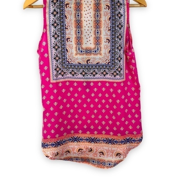 4 for $20 SALE! Brixton Ivy Stitch Fix Bixby Clover Popover Top, Bright Pink, XS - Picture 9 of 10